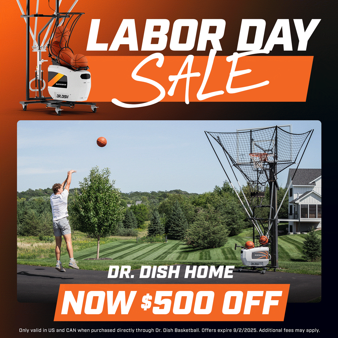 Dr. Dish Home Basketball Shooting Machine