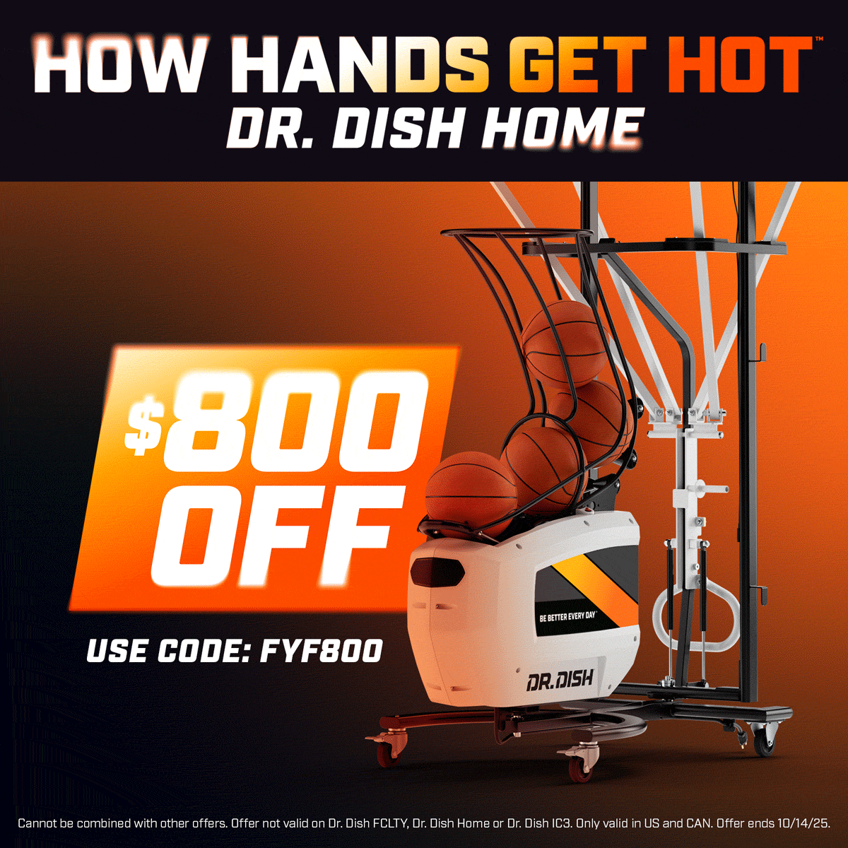 Dr. Dish Home Basketball Shooting Machine